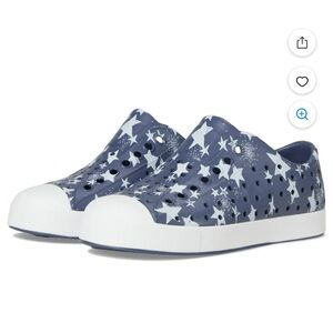Native Toddler Jefferson Print Sneaker - Navy & White Stars